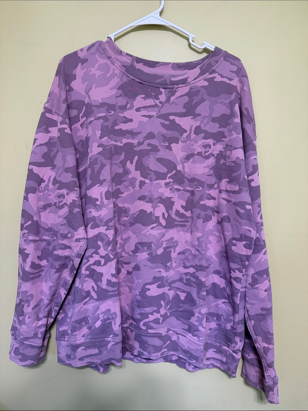 Lululemon All Yours Crew Neck *Terry - Pink Camo - 16